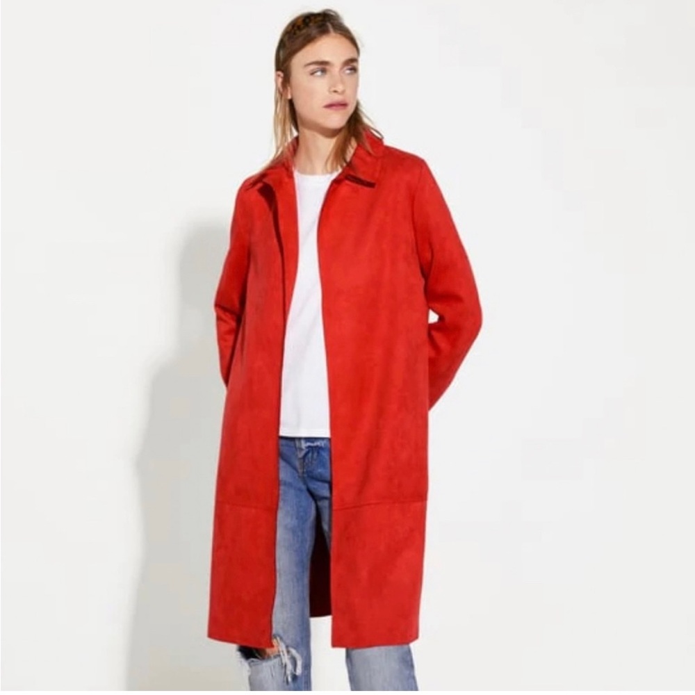 Zara Cherry Red Coat